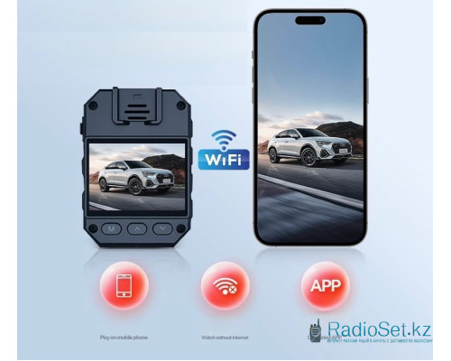 Нагрудная камера видеорегистратор P120 4K WiFi